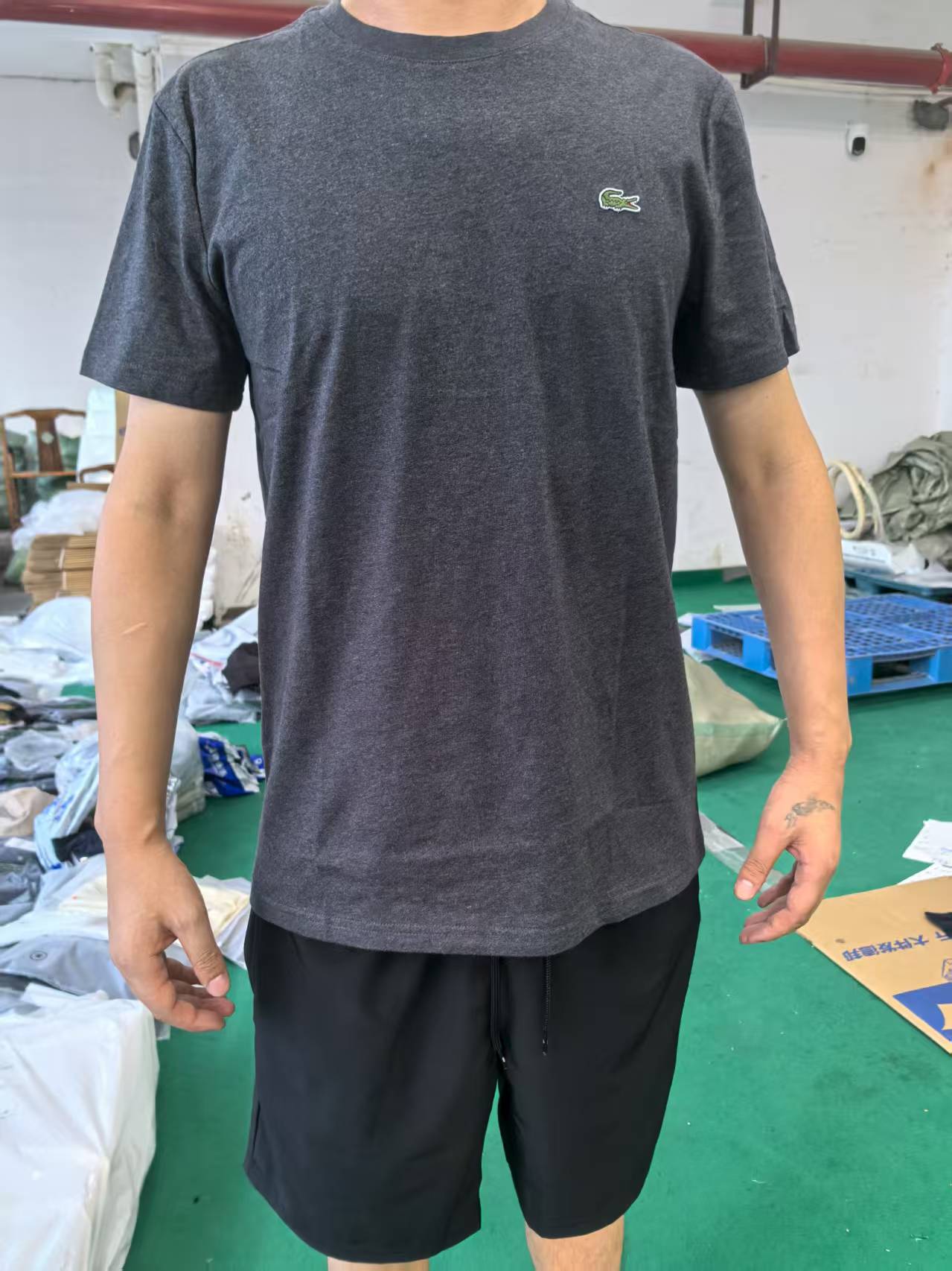 鱼仔经典男士圆领商务T恤