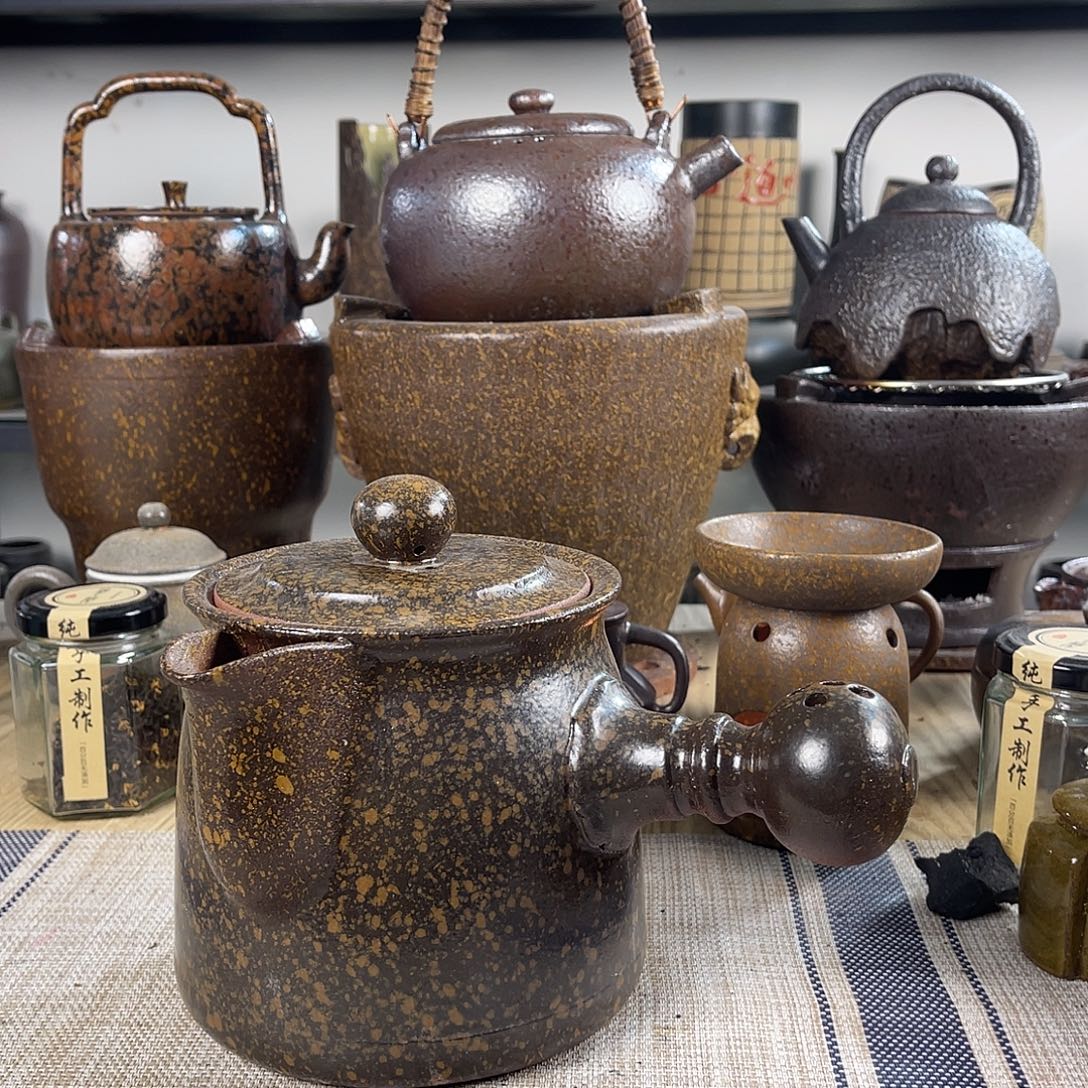 壶紫砂粗陶实用茶壶