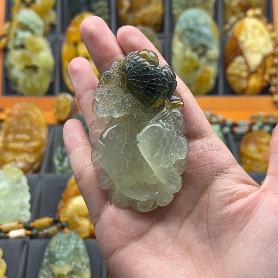 未镶嵌蛇纹石玉颈饰福****风