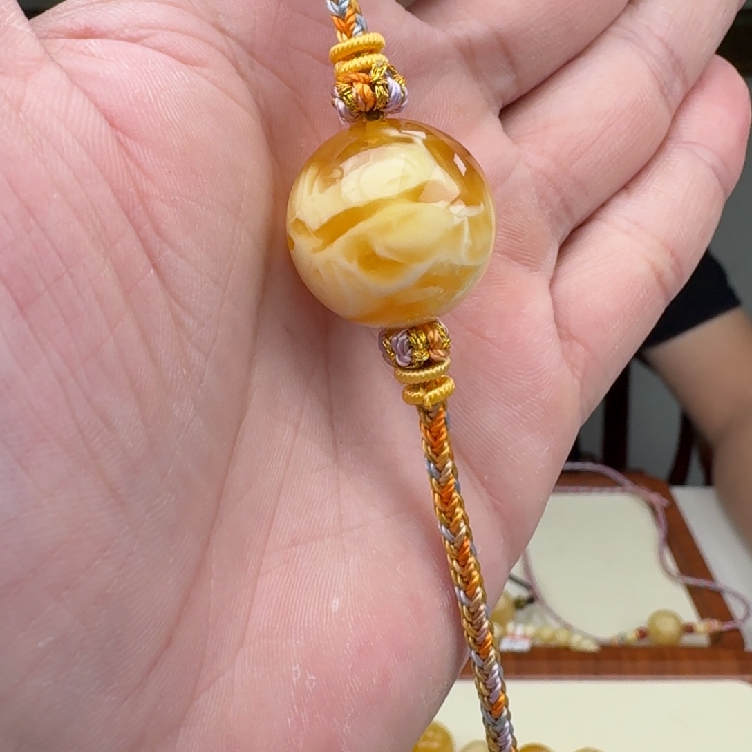 琥珀未镶嵌手链蜜蜡手串