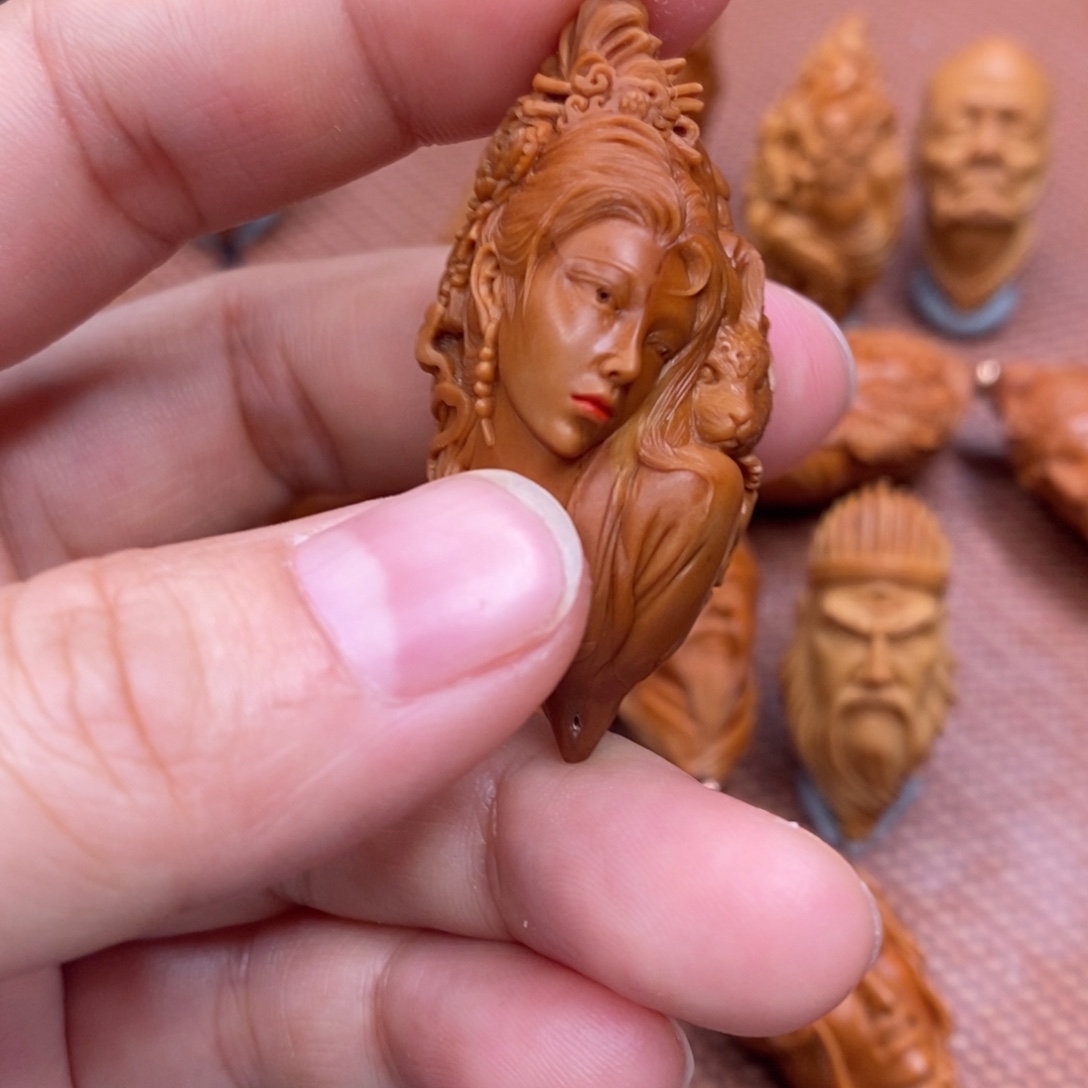 黑***妖橄榄核手串/手链嫦娥