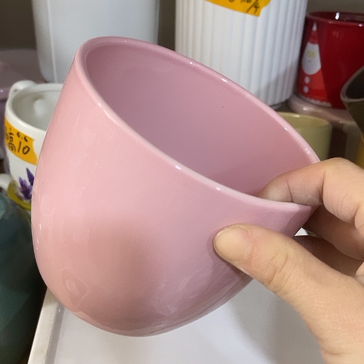 陶盆有孔 瑕疵针孔漏釉介意勿拍外口 13外高11