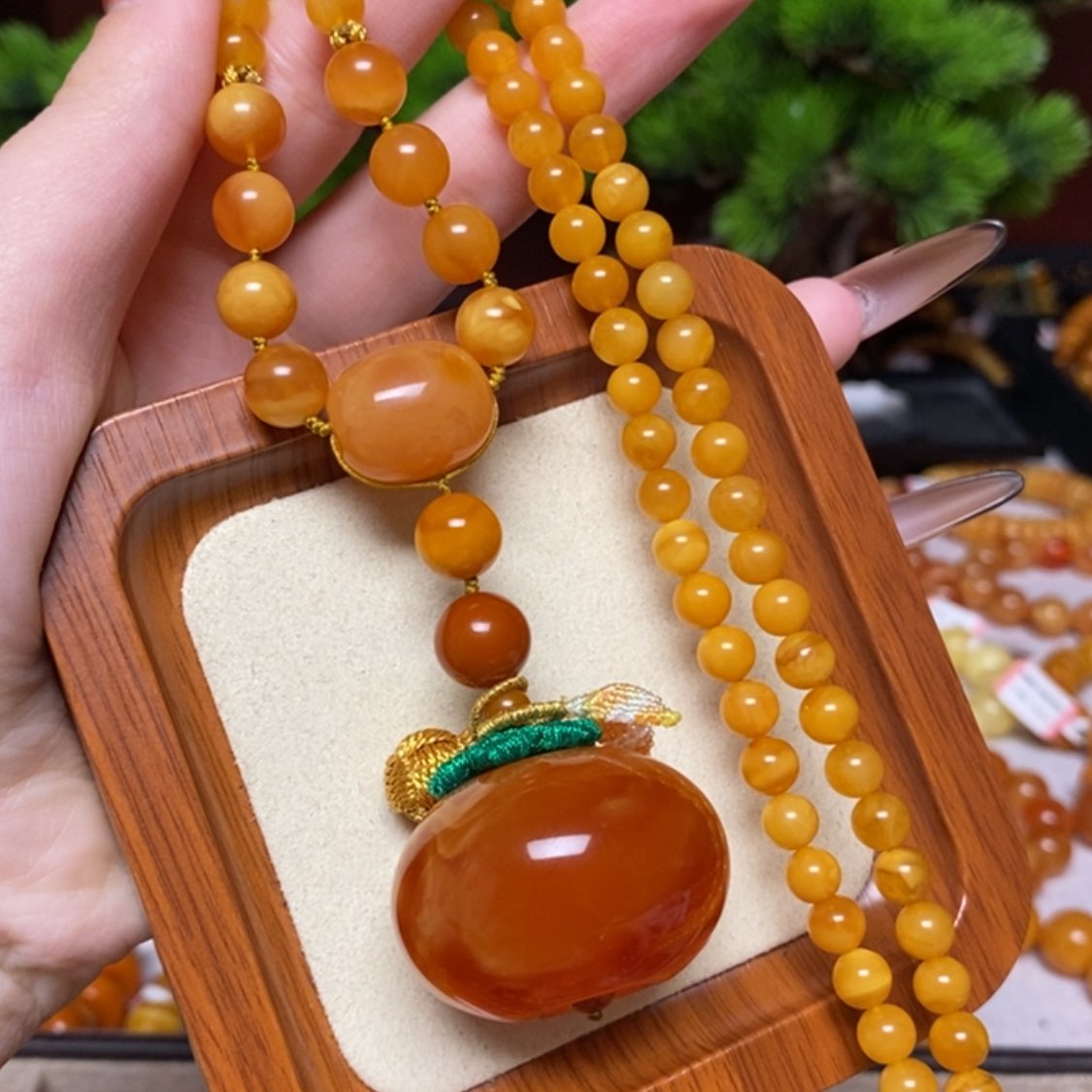 【闪购商品】蜜蜡颈饰未镶嵌项链