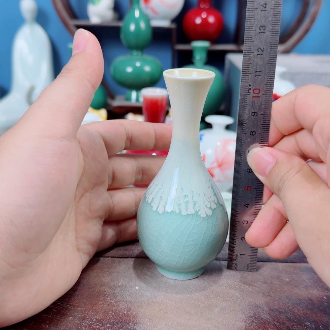 陶瓷手工小花器摆件