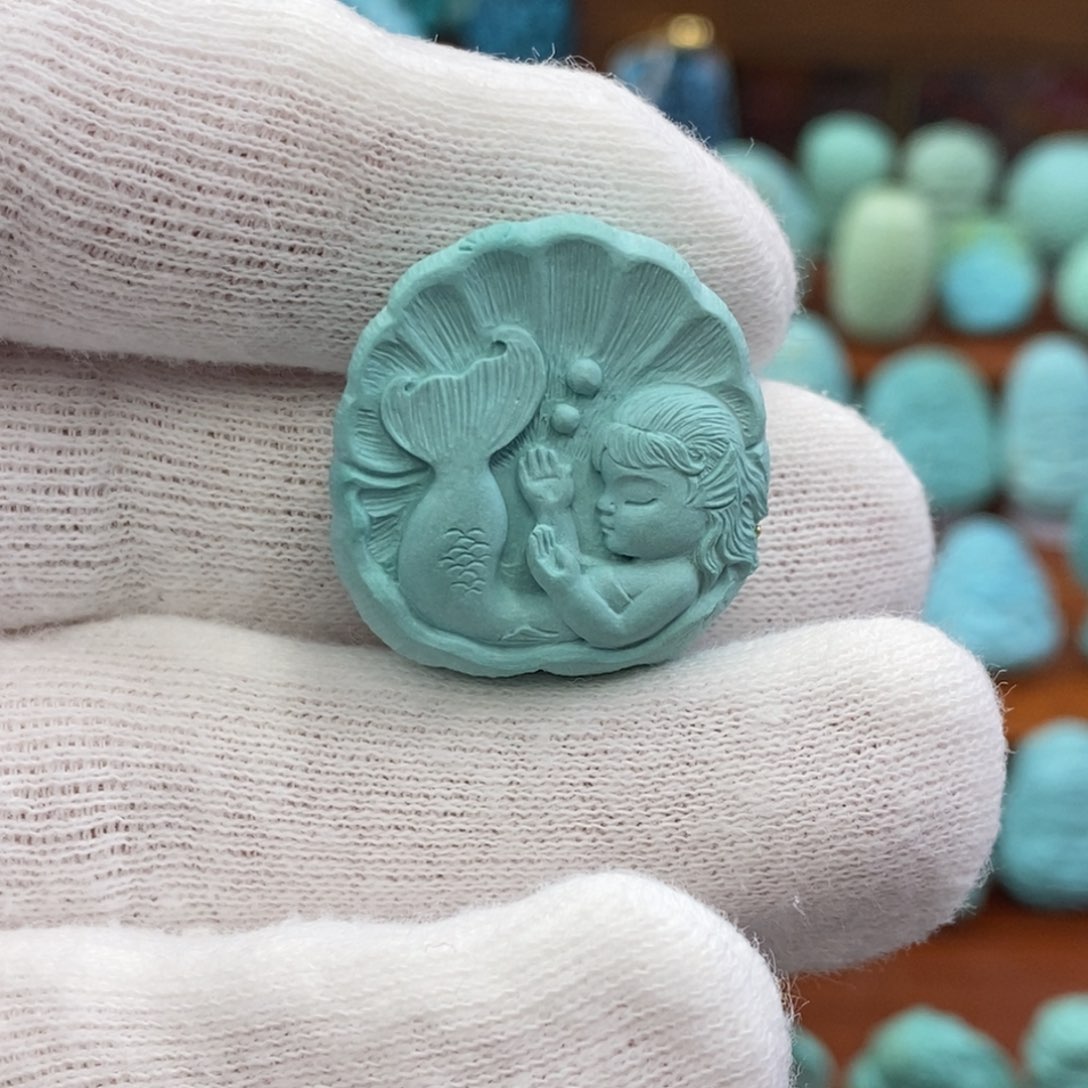 绿松石未镶嵌珠宝奇石