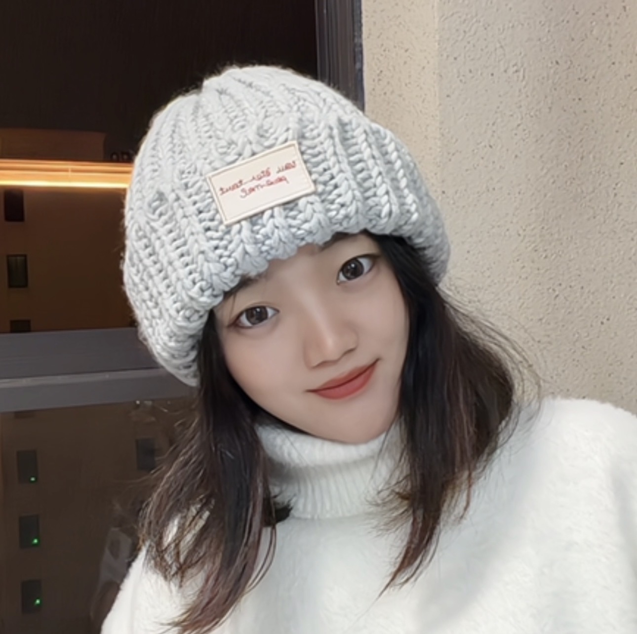 毛线帽子女秋冬季大头围粗针织帽包头护耳保暖毛绒洋气百搭显脸小