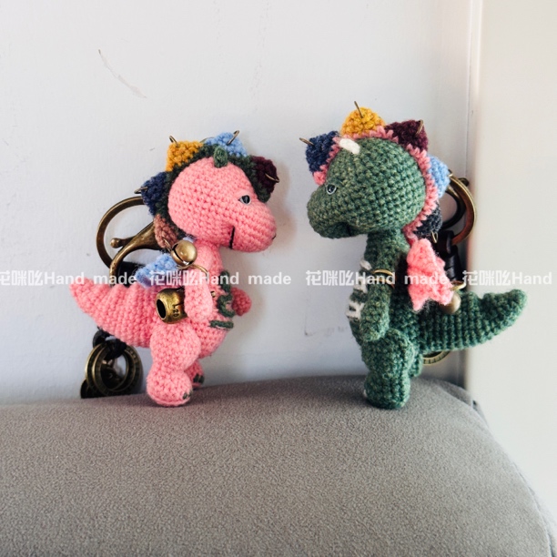 花咪吆【社恐龙】羊毛线手工钩织挂件摆件个性玩偶