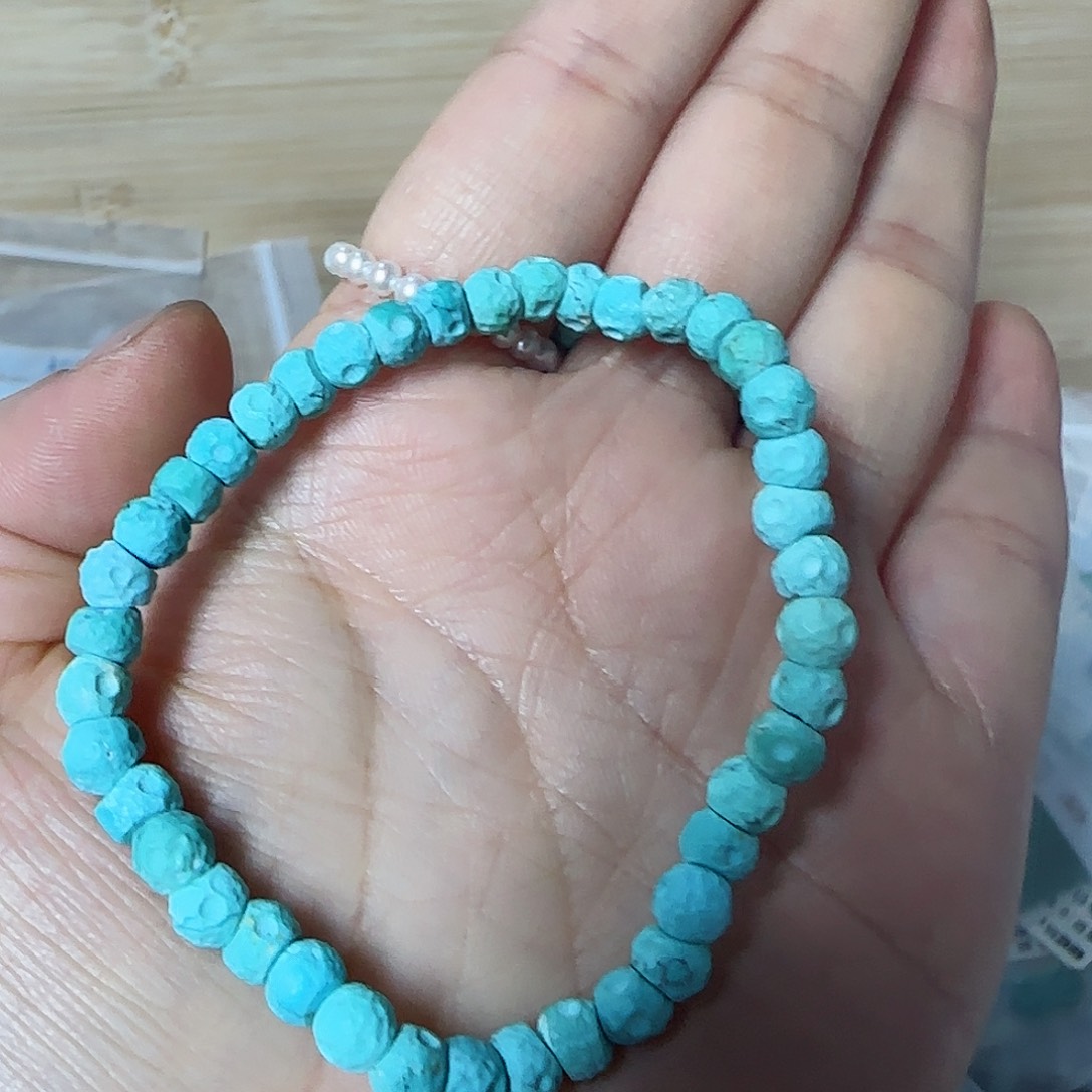 绿松石珠宝半成品未镶嵌