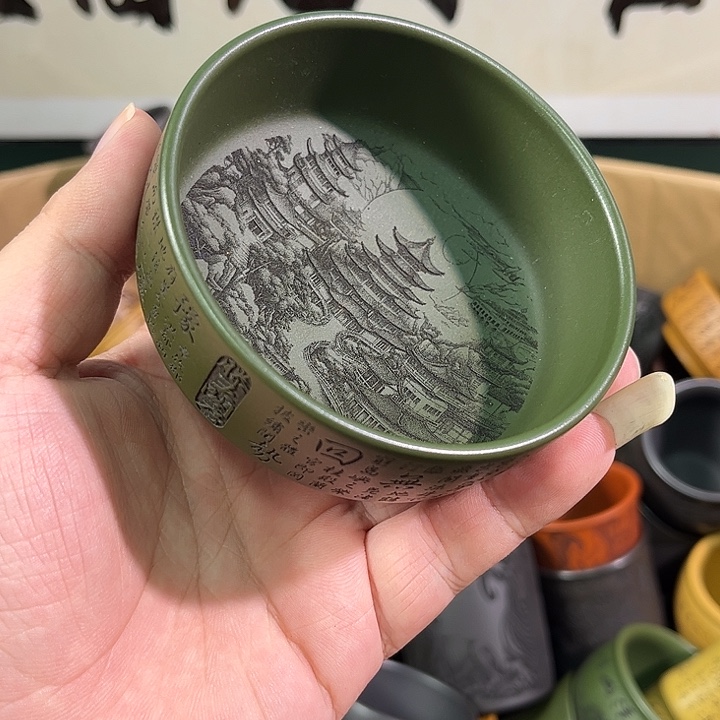 茶杯紫砂全手工紫砂主人杯