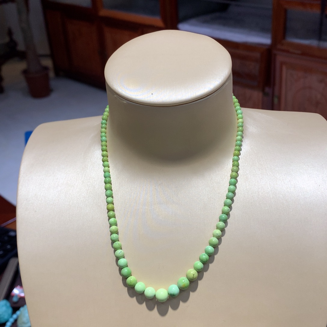 绿松石未镶嵌锁骨链