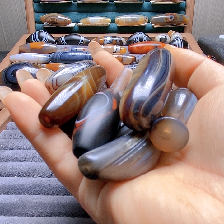 古***️玛瑙/玉髓未镶嵌吊坠(不含链)