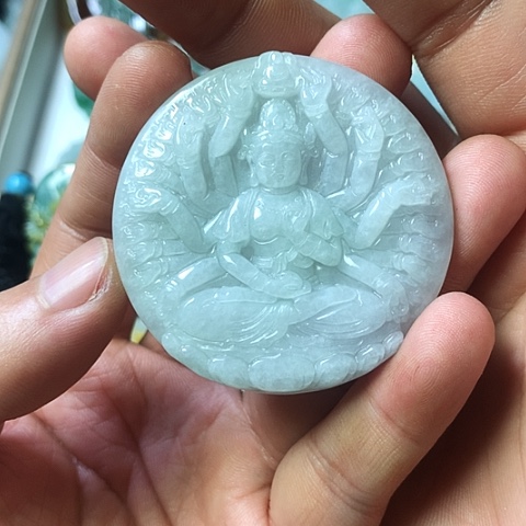 翡翠未镶嵌颈饰天然缅甸翡翠a货