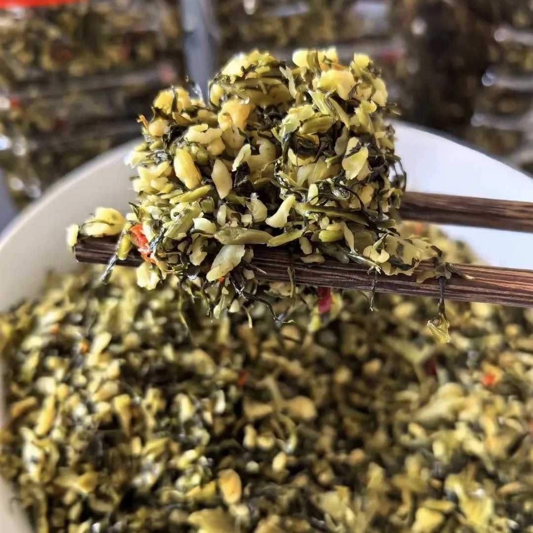 农家坛子碎腌菜 雪里蕻萝卜盐菜