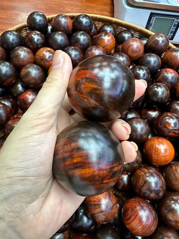 sz精美高级5.0手球实木摆件木质圆球圆形手把件工艺品