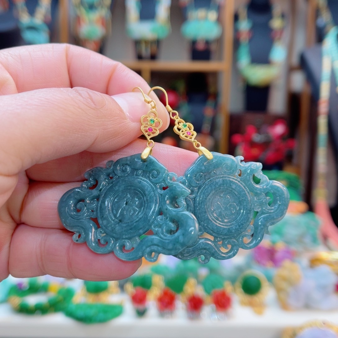 翡翠耳饰合金48小时鉴赏期