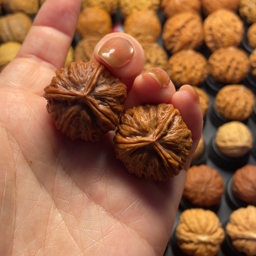 z***子文玩核桃把件色差