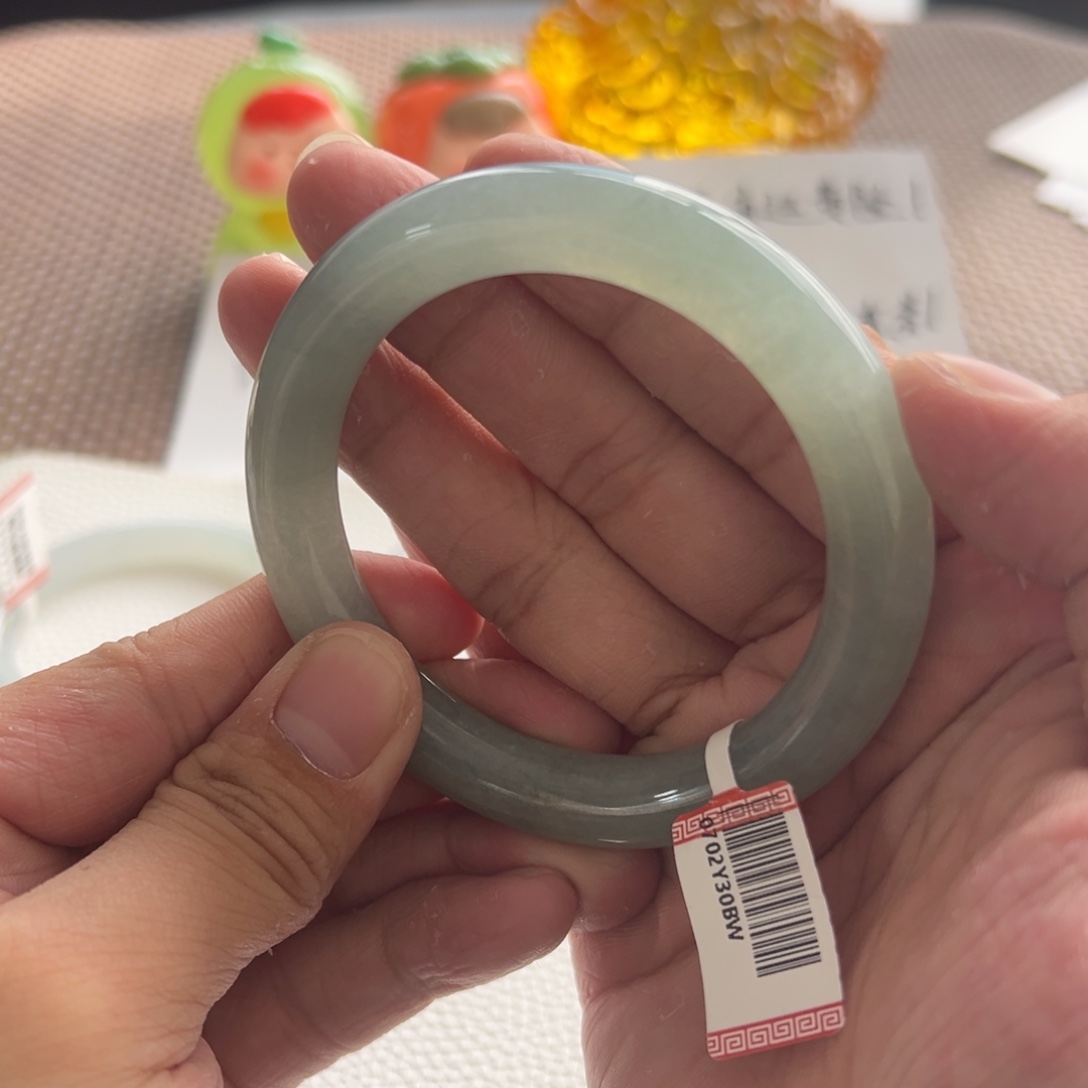 翡翠未镶嵌手镯8号 55.4