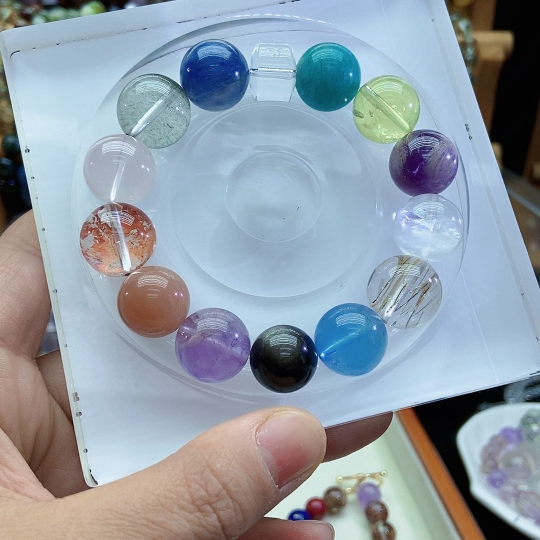 水晶手串未镶嵌蜘****7多宝15