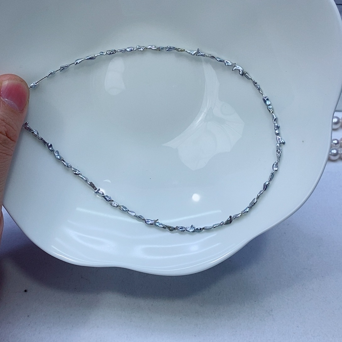 海水珍珠颈饰银S925镶嵌