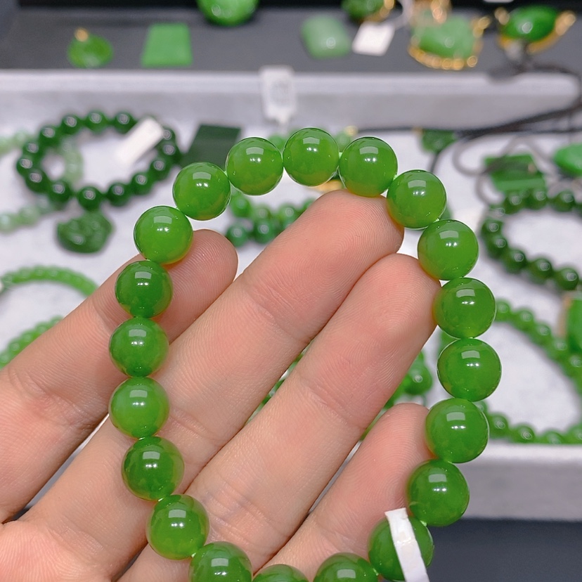 【闪购商品】和田玉（碧玉）手链未镶嵌乐*