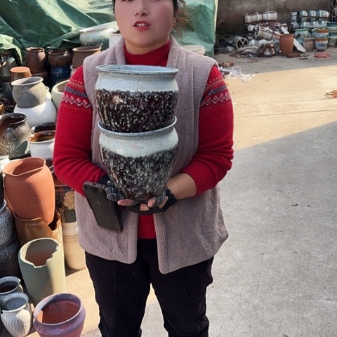 19口19高瑕疵盆子 