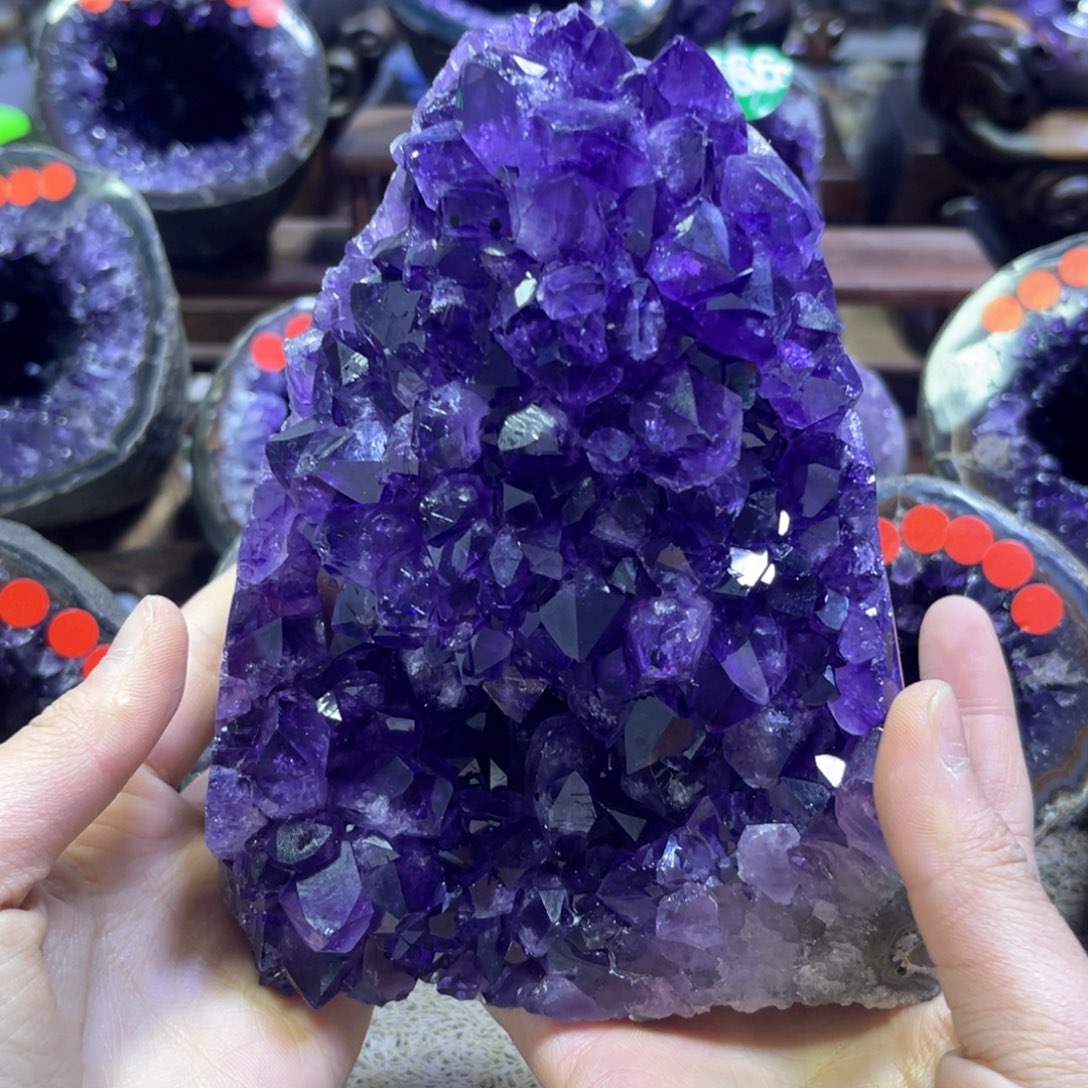 紫晶摆件未镶嵌紫水晶