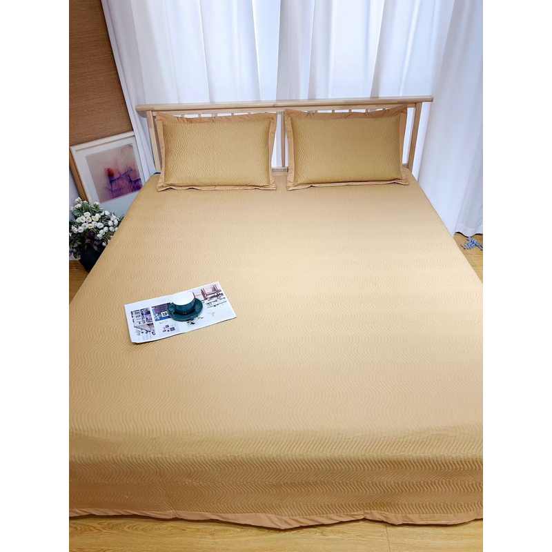 巨贵！巨好！奢丽剪绣长绒棉床盖三件套～H641