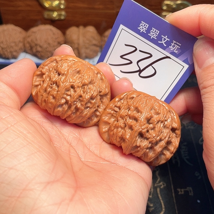 桃核把件336号白狮子4.5尺