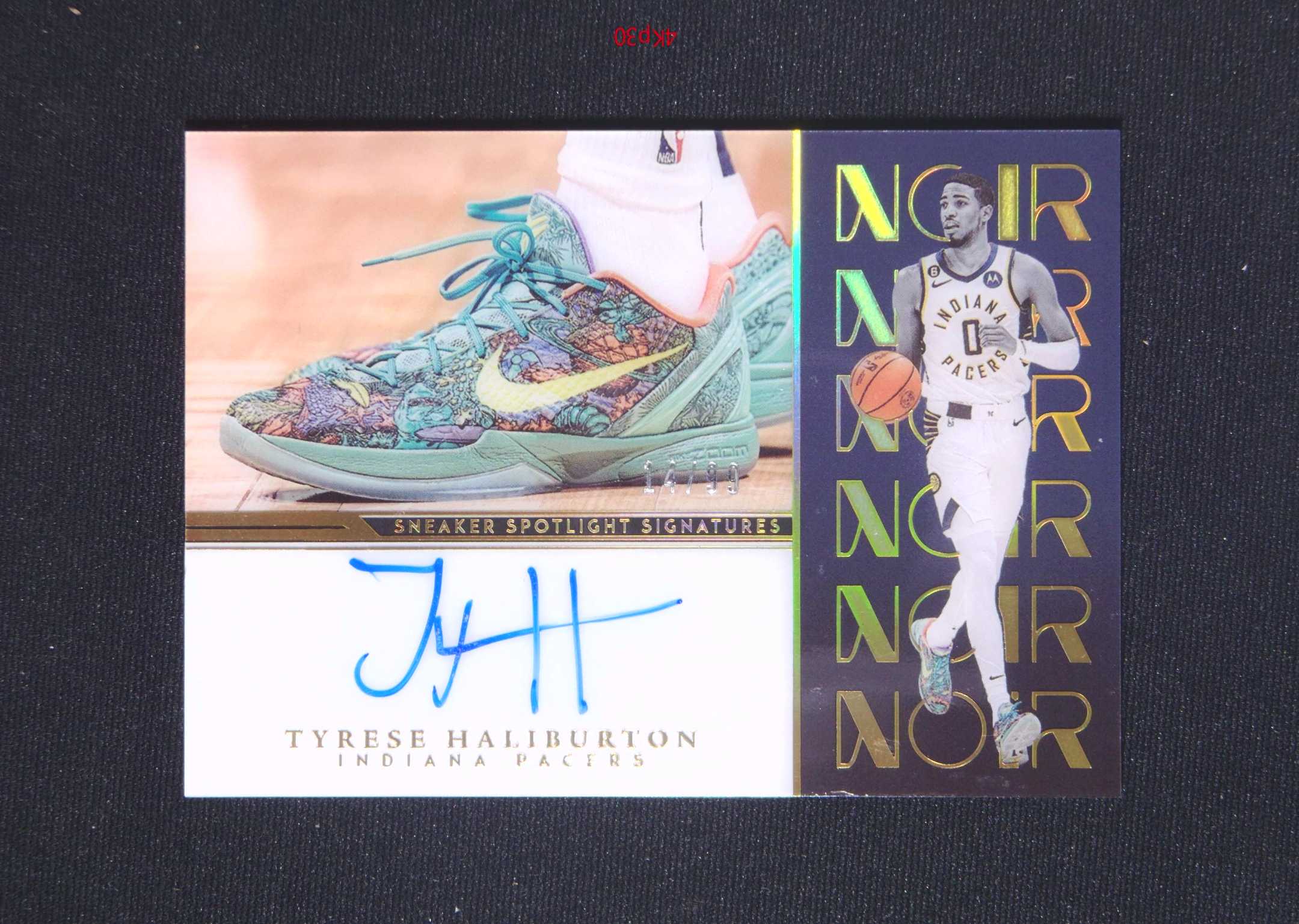 【直播开价】哈里伯顿 鞋灯 帕尼尼NBA国宝手提亲笔签名球星卡 