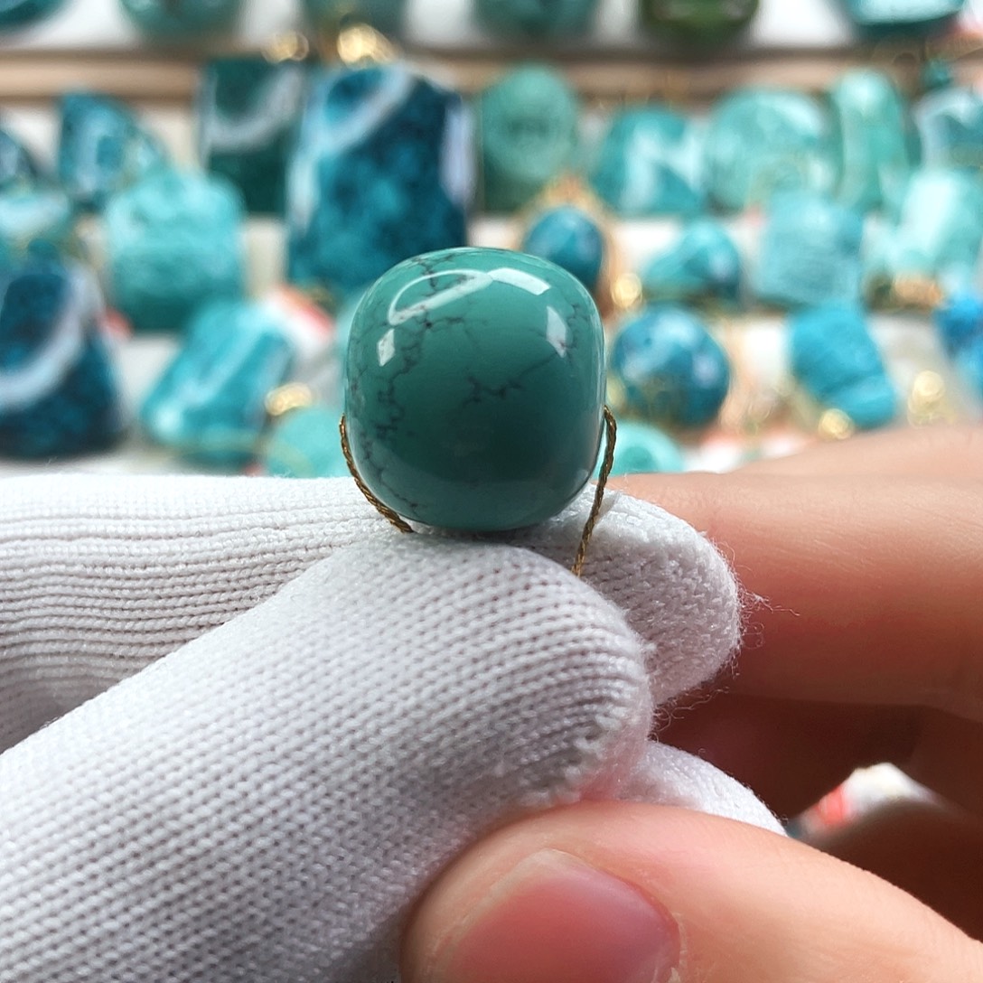 绿松石未镶嵌车挂直径17