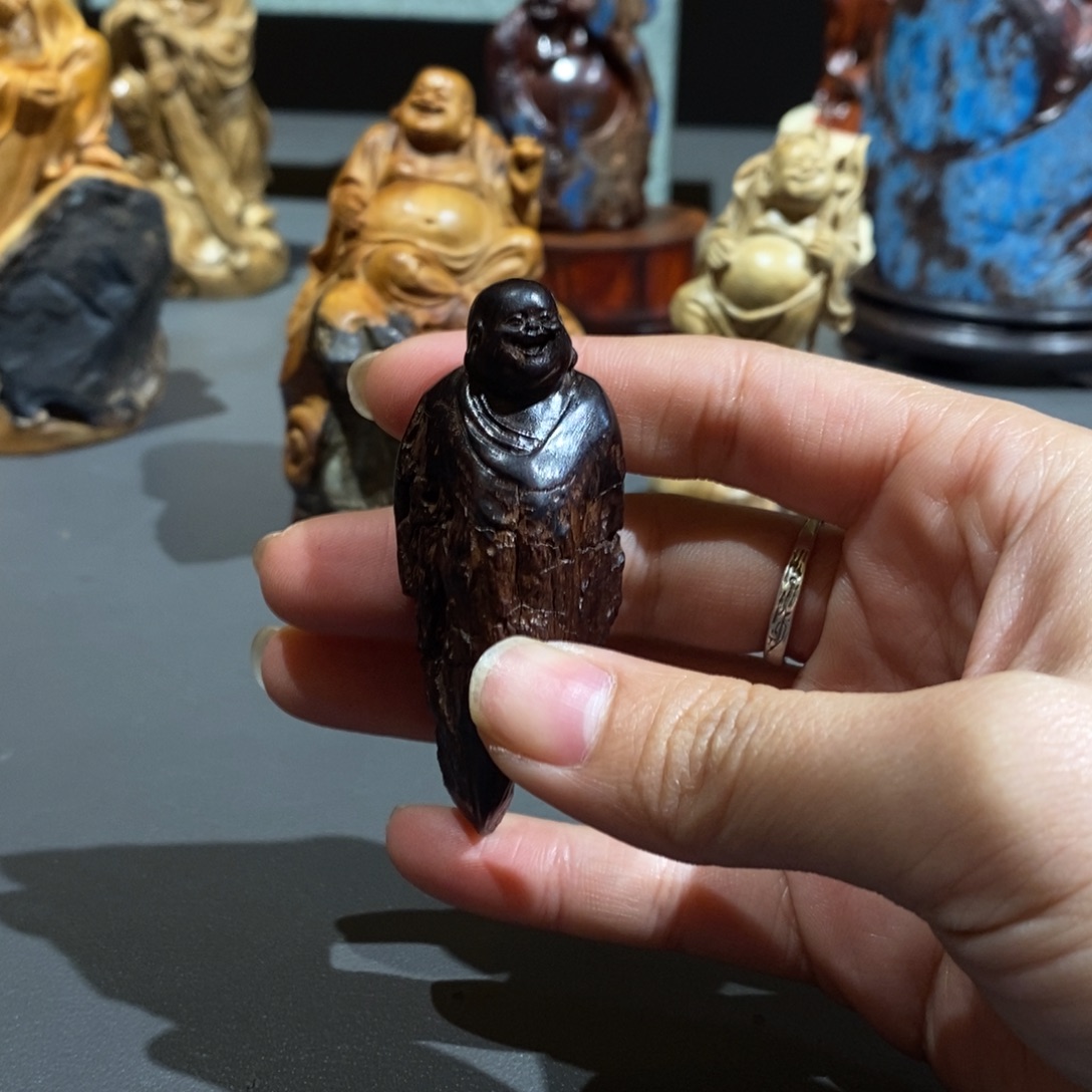 绸***户黄花梨/降香黄檀海南黄花梨紫油梨弥勒风化