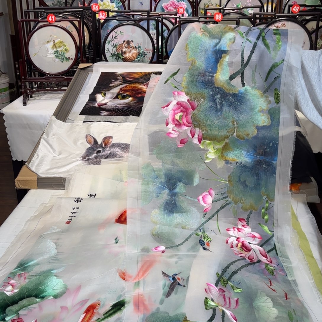 织绣纯手工非遗苏绣绣片