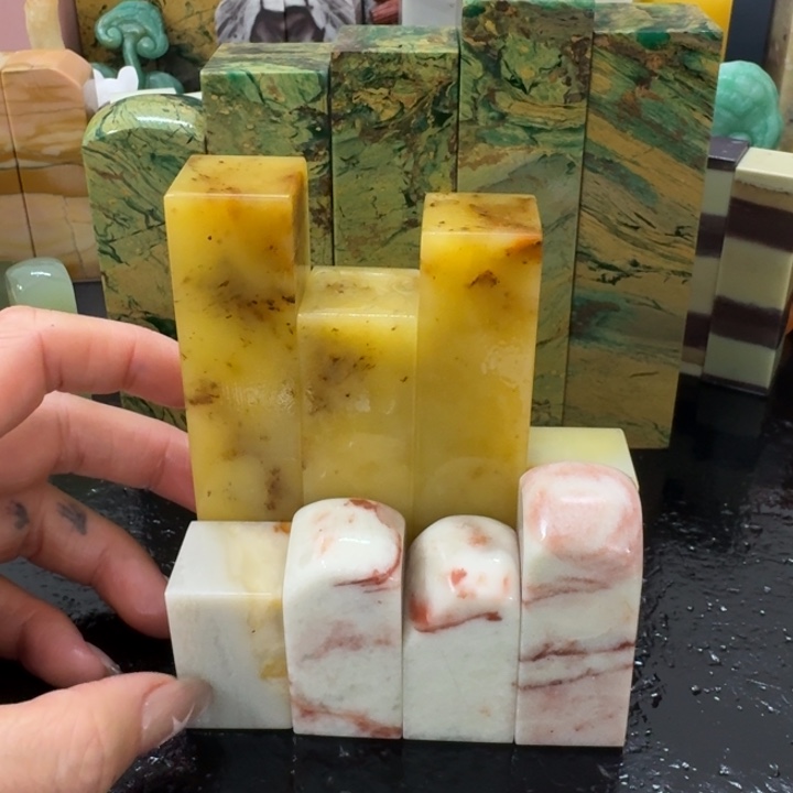 浩***气青田石混合各种石