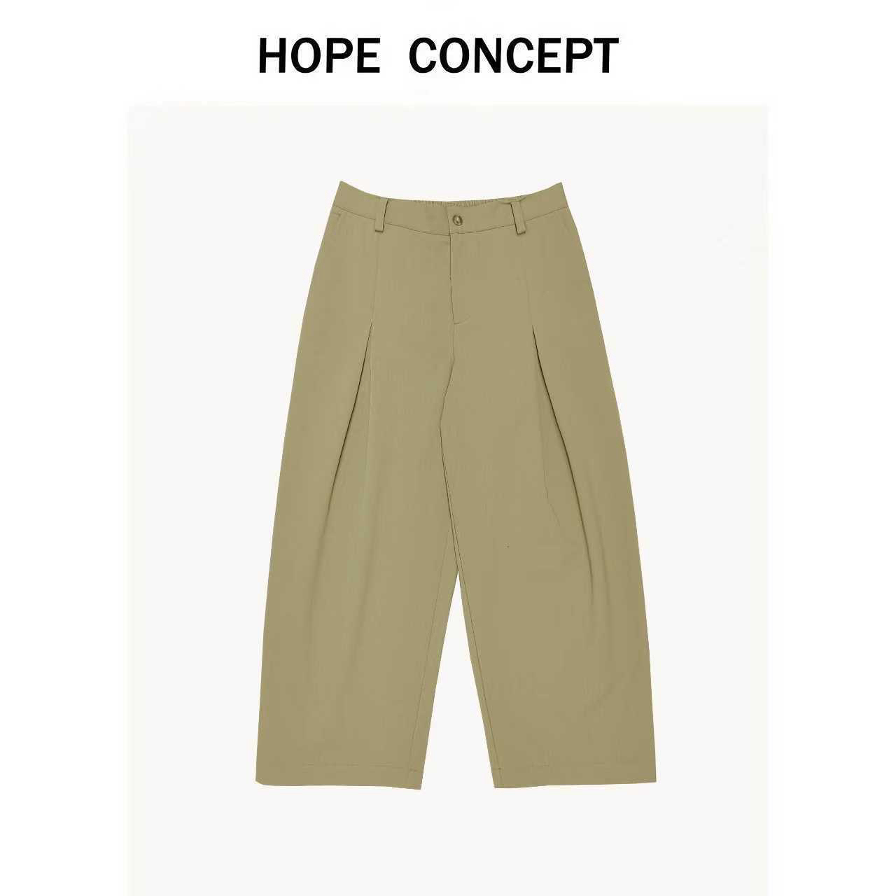 25372#HOPECONCEPT 精纺羊毛加厚西裤都市宣言复古老钱