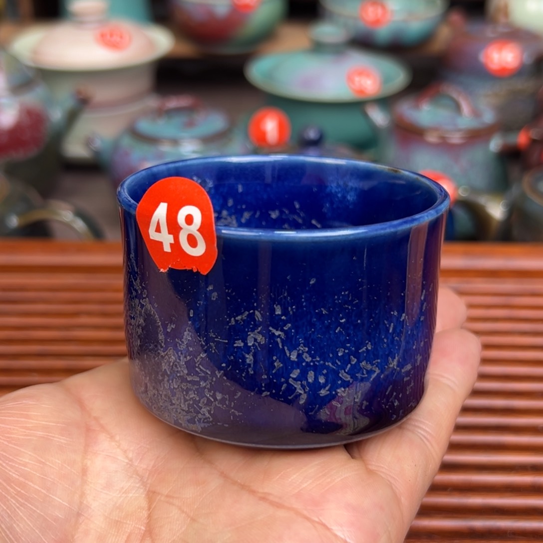 手工制作钧窑茶器
