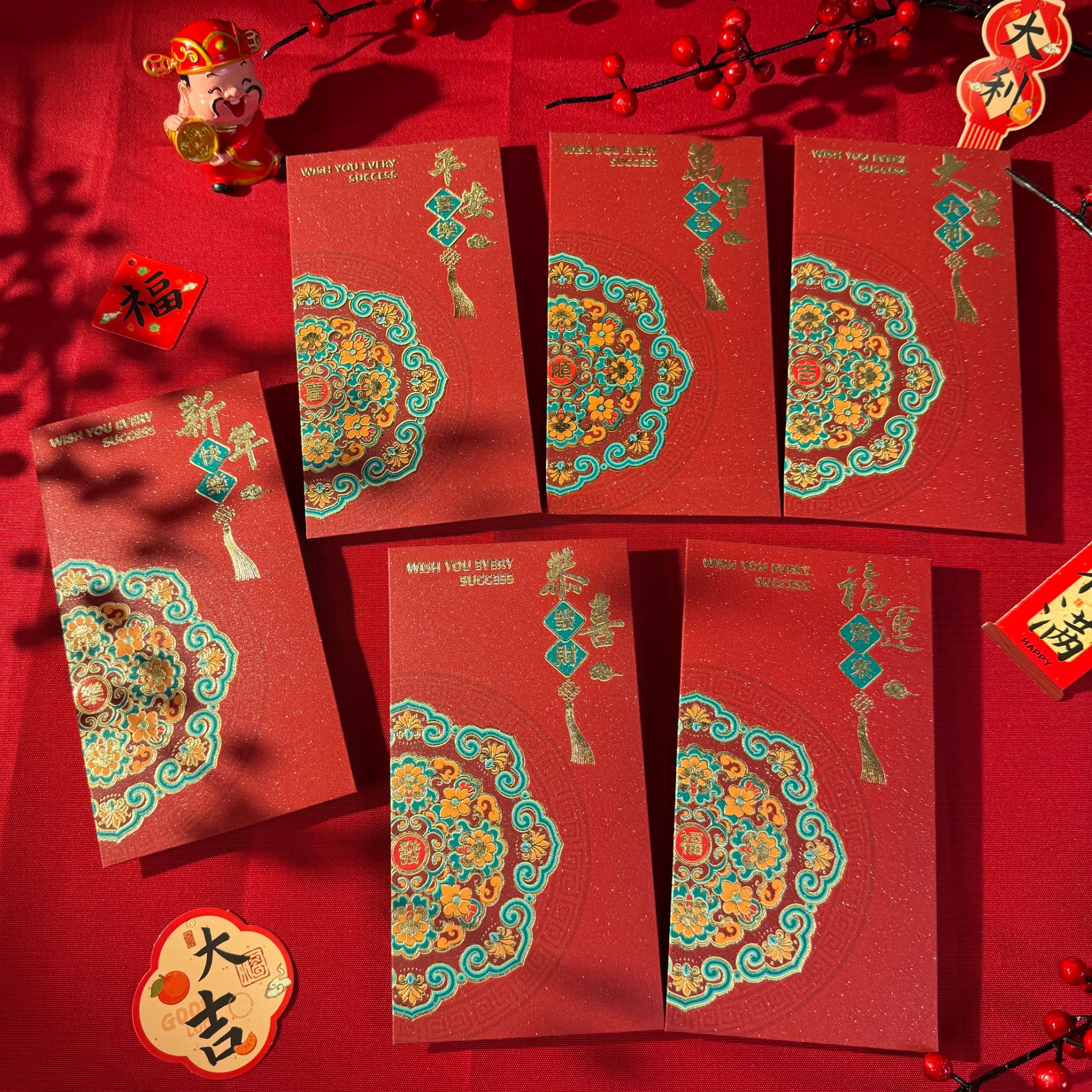 【到手30个】2026马年新款春节红包加厚加硬烫金彩印过年利是封大号