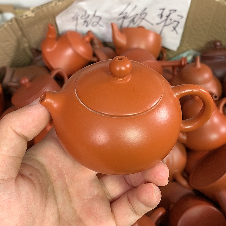 紫砂茶壶原矿朱泥茶壶茶具家用120
