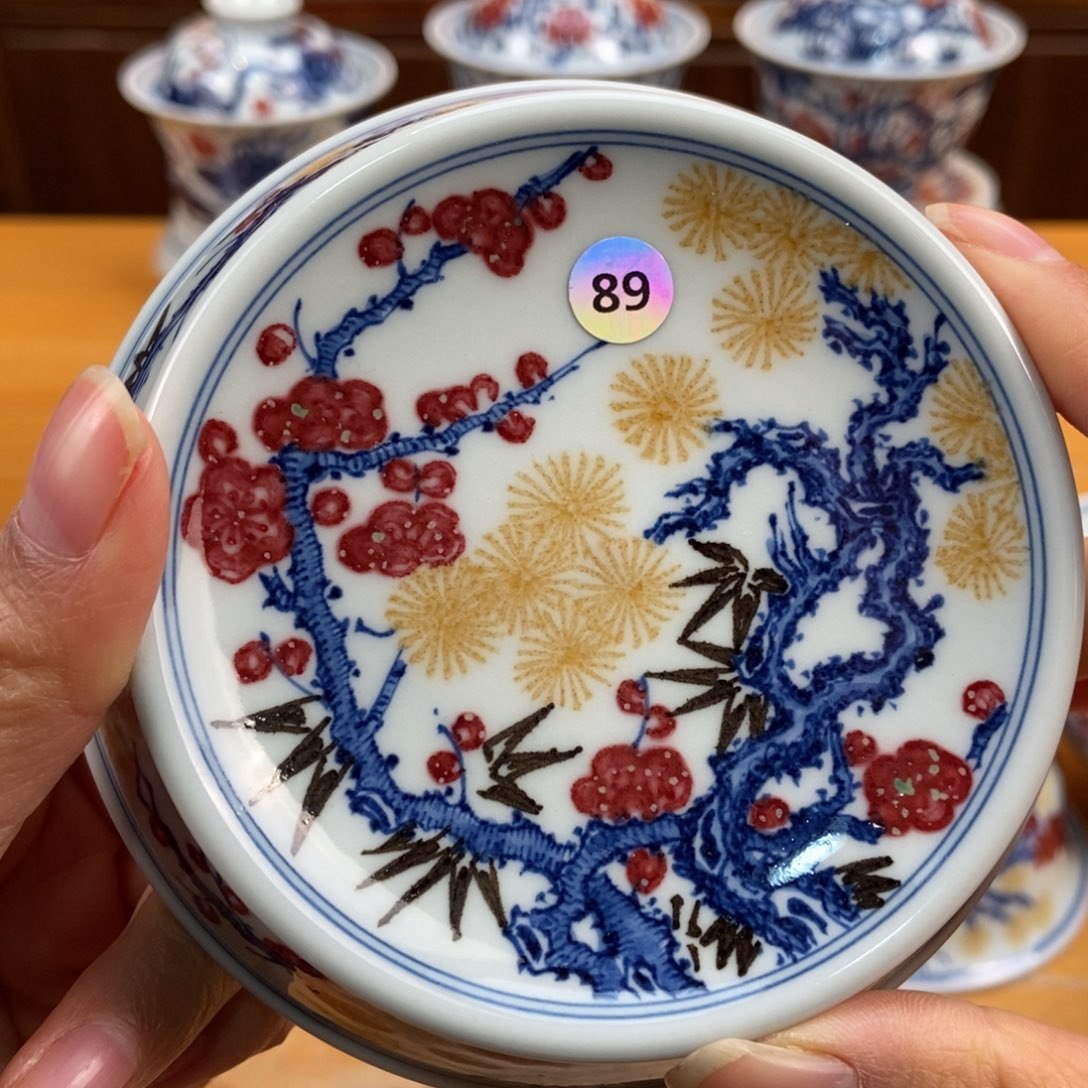 手绘现代茶具非古董