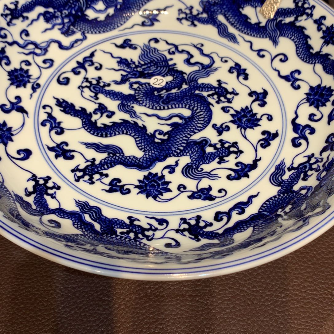 隆***饭22青花龙纹壶乘加那个瓶子wl110