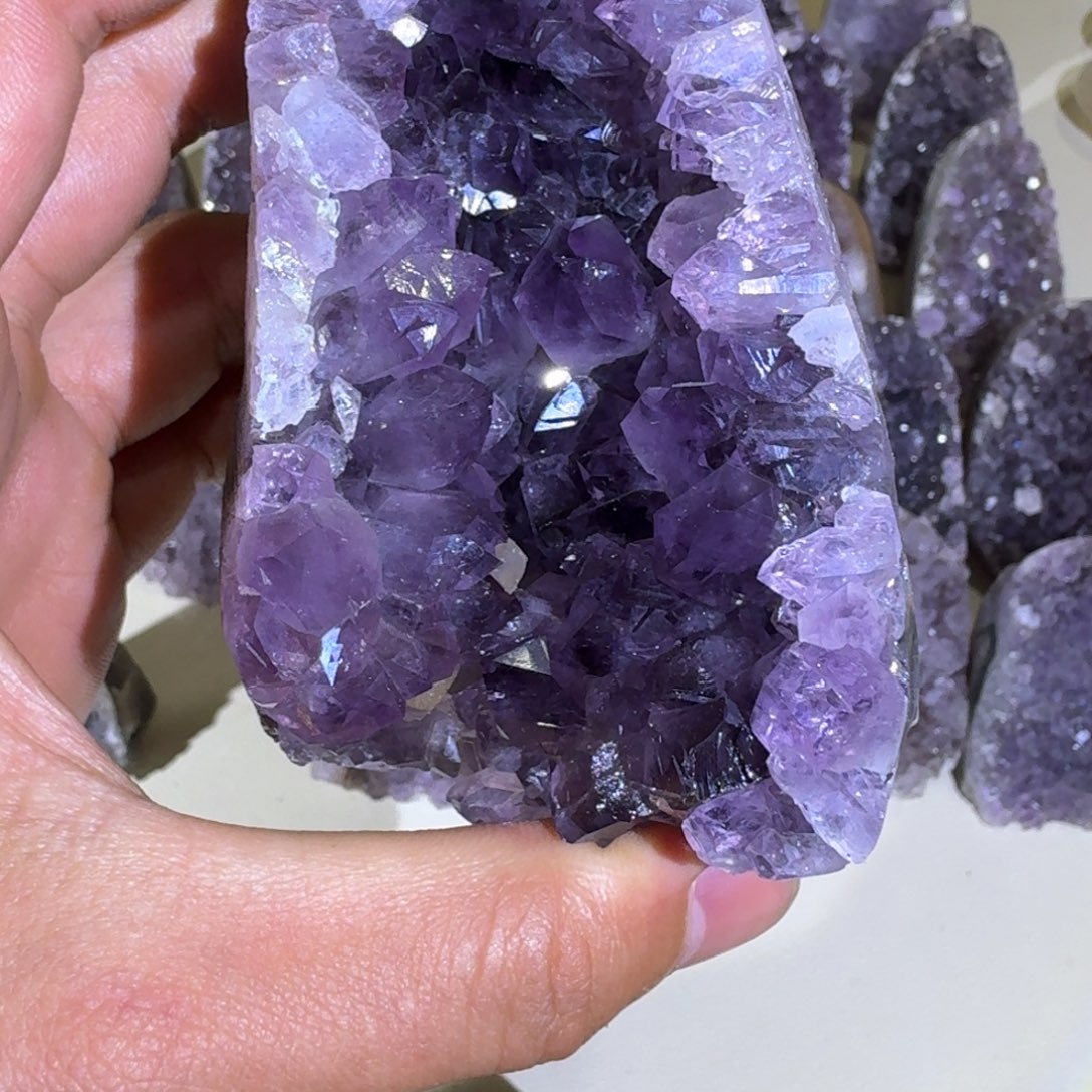 紫晶大型摆件（非配饰）银S925镶嵌