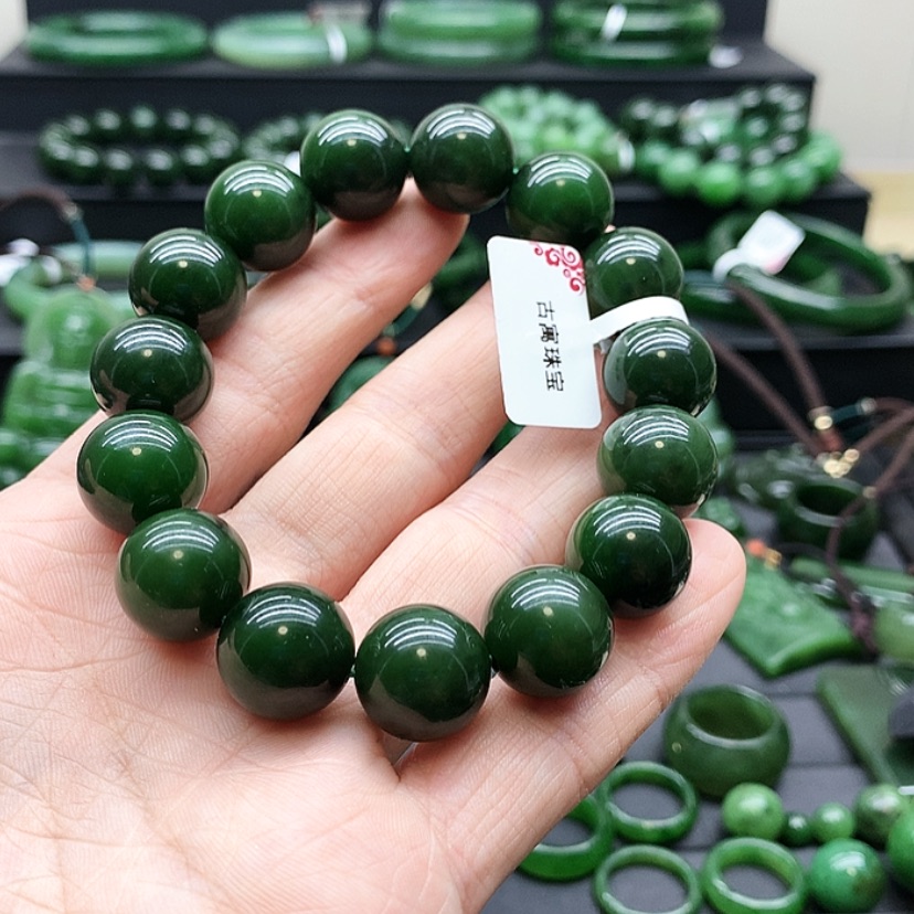 【闪购商品】和田玉（碧玉）手链未镶嵌可**汁