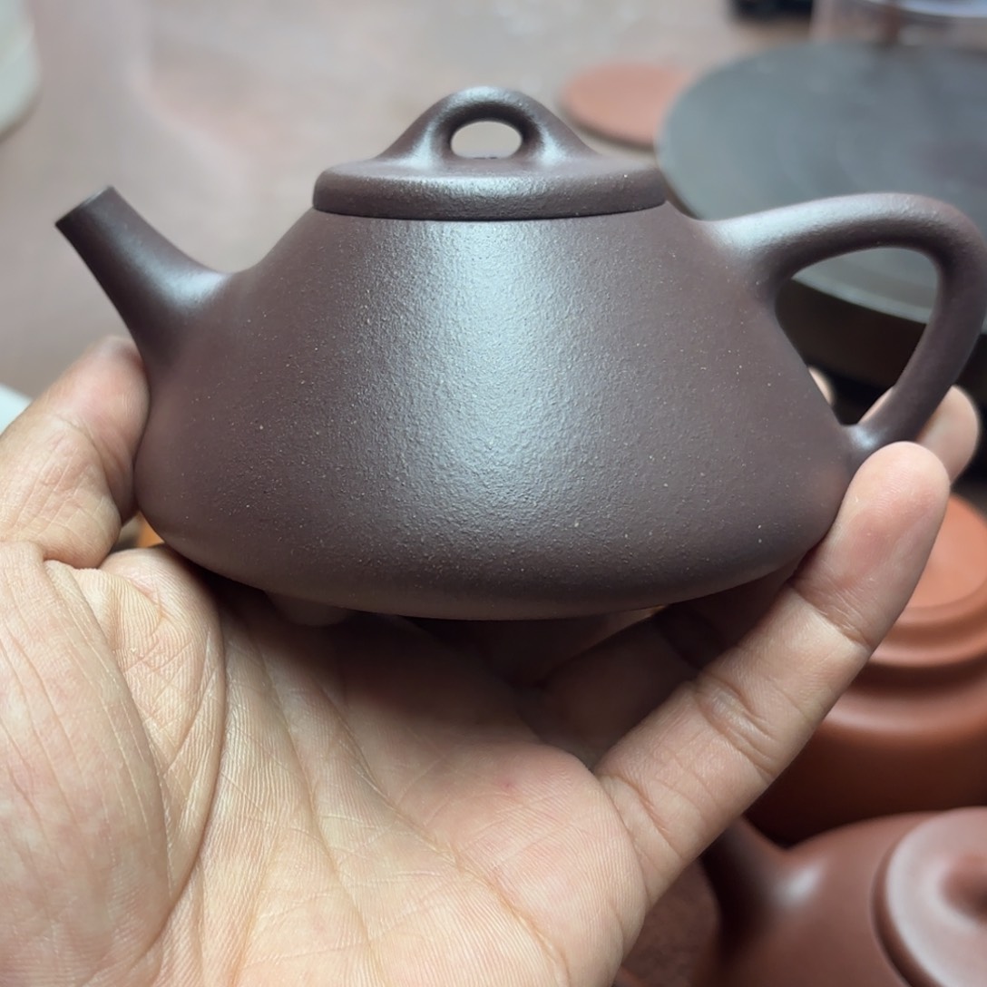 紫砂茶壶子冶石瓢壶底槽清200CC
