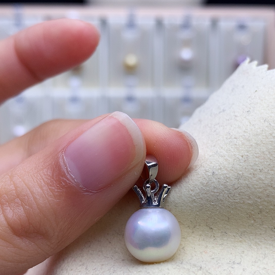 颈饰合金淡水珍珠