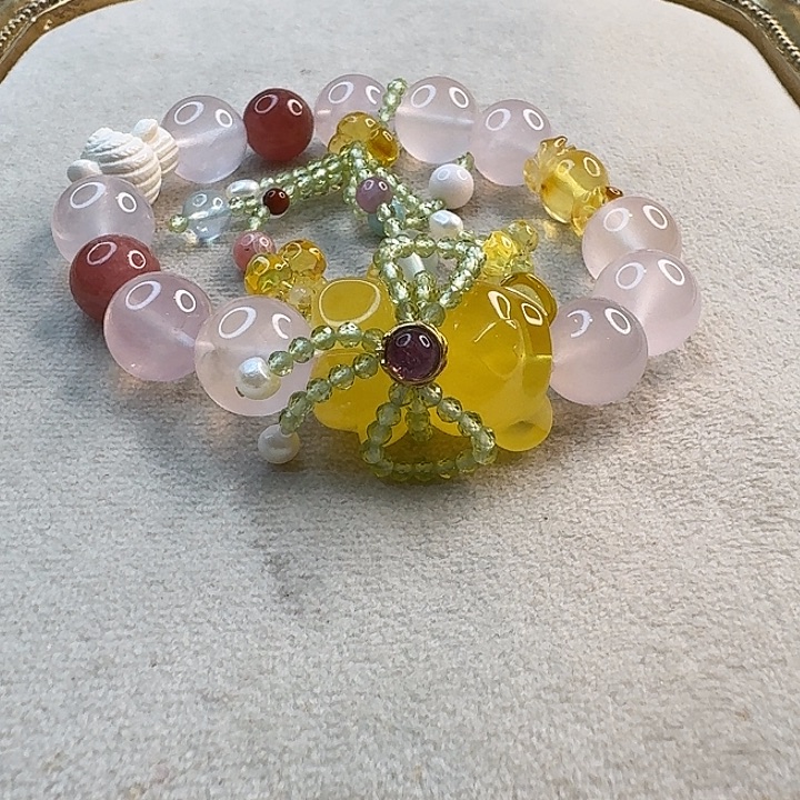 琥珀未镶嵌手链琥珀手串