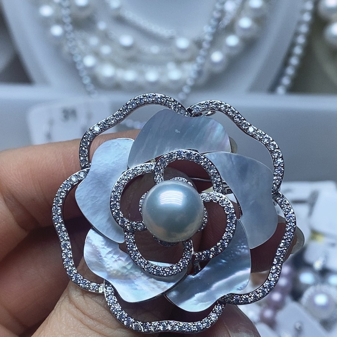 胸针未镶嵌淡水珍珠