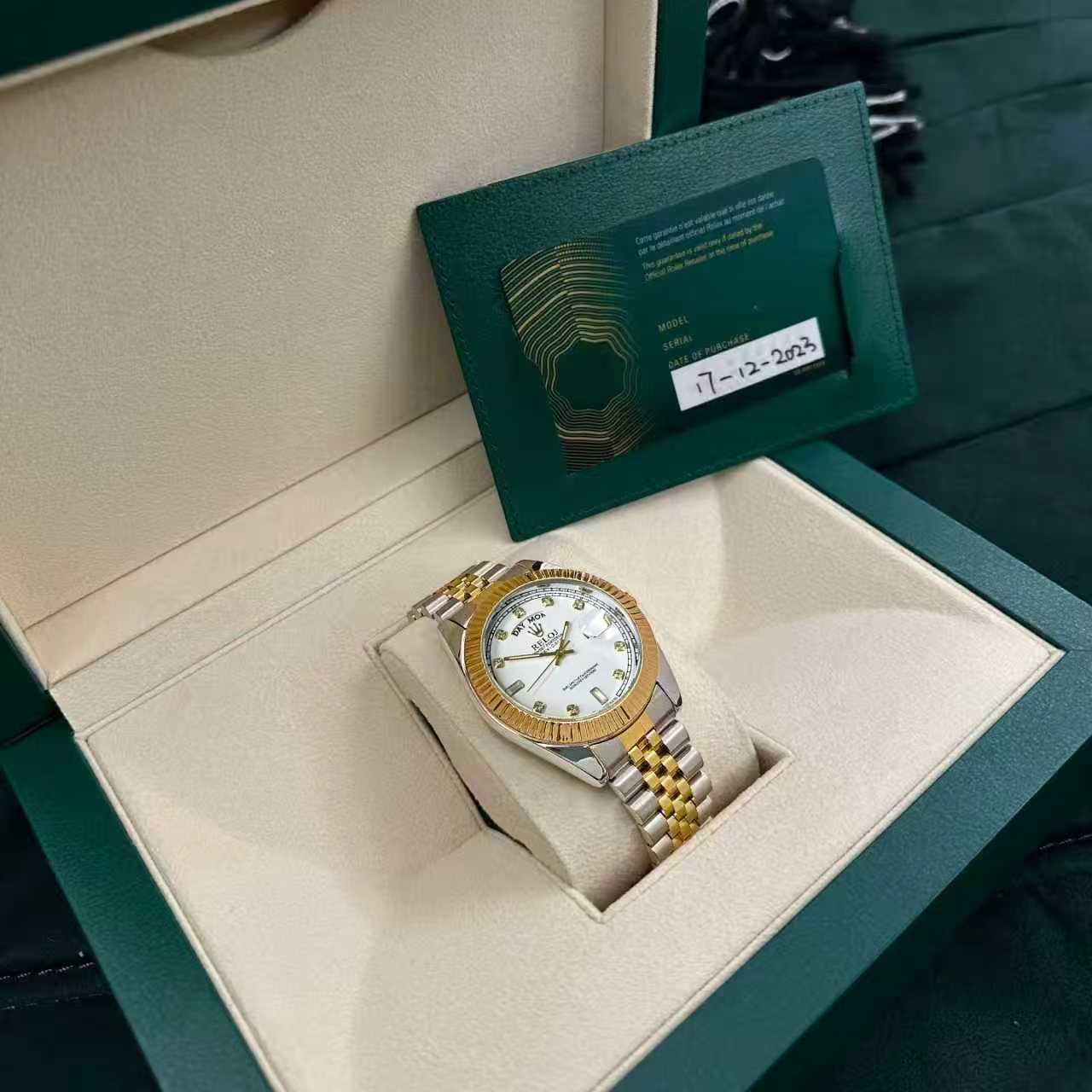 全新 Reloj/官方正品/日志系列/白冰糖/表径40mm/全自动机械/男表