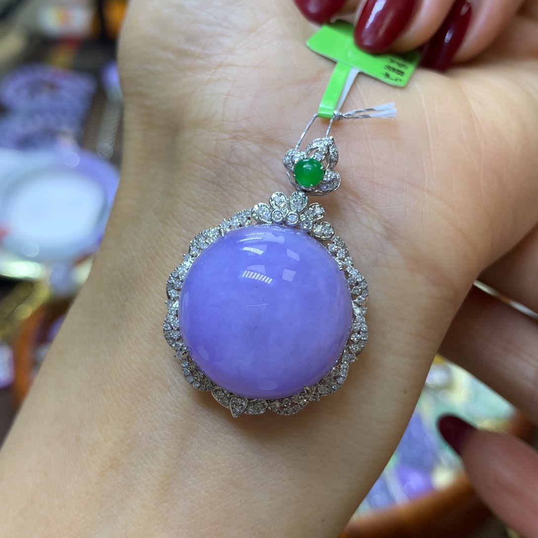 【闪购商品】翡翠颈饰18K金镶嵌翡翠