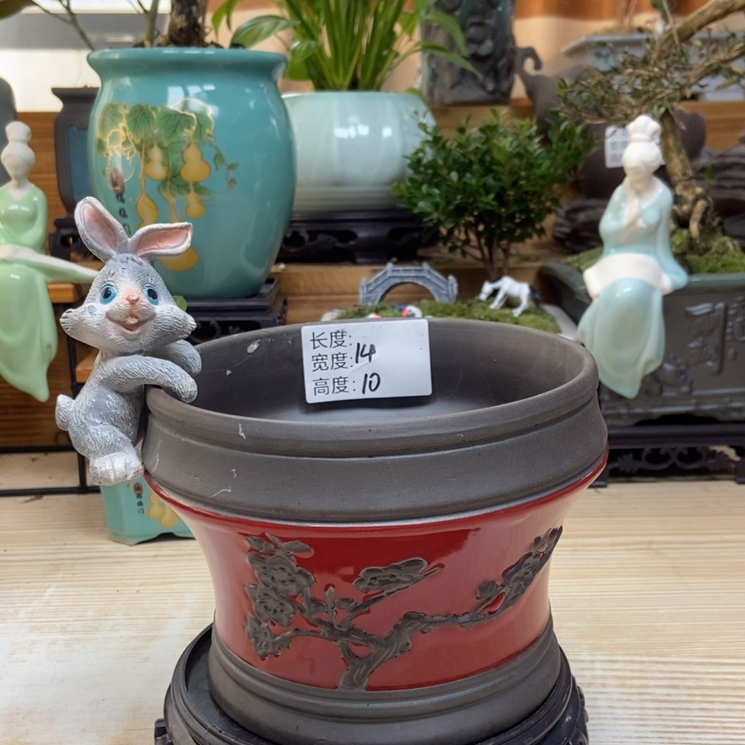 紫砂花盆陶瓷花盆陶瓷艺术