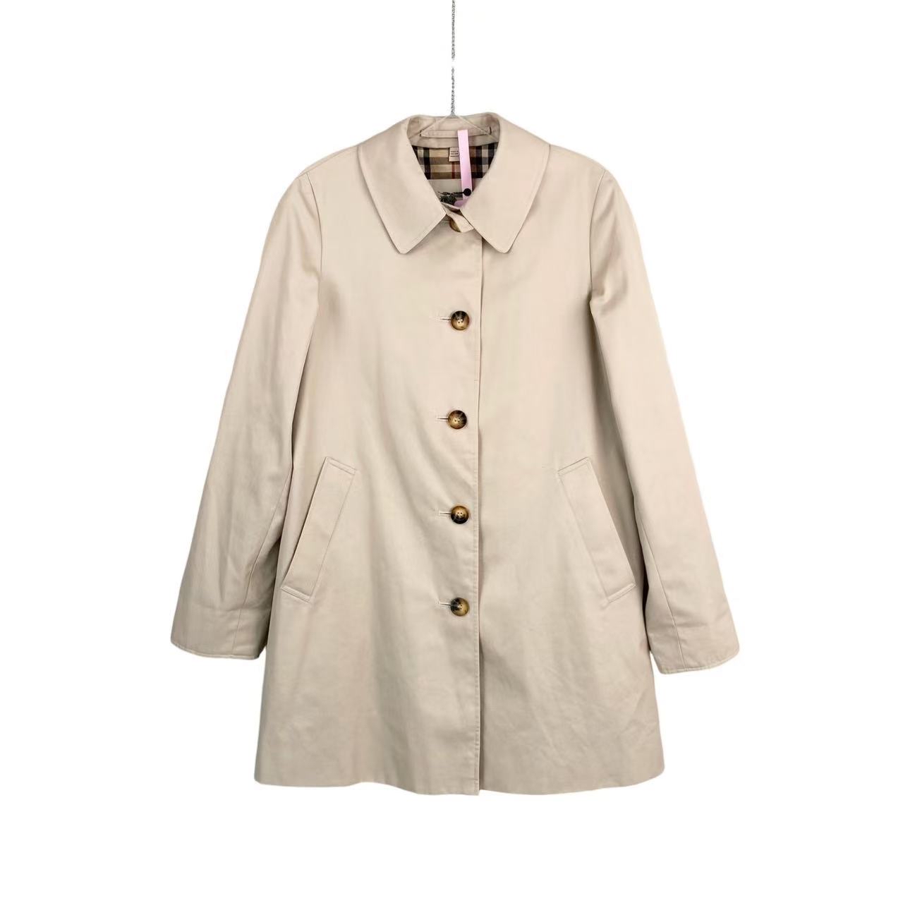 99新 BURBERRY/博柏利  AA3001 棉/涤纶 卡姆登中长款风衣 UK6码