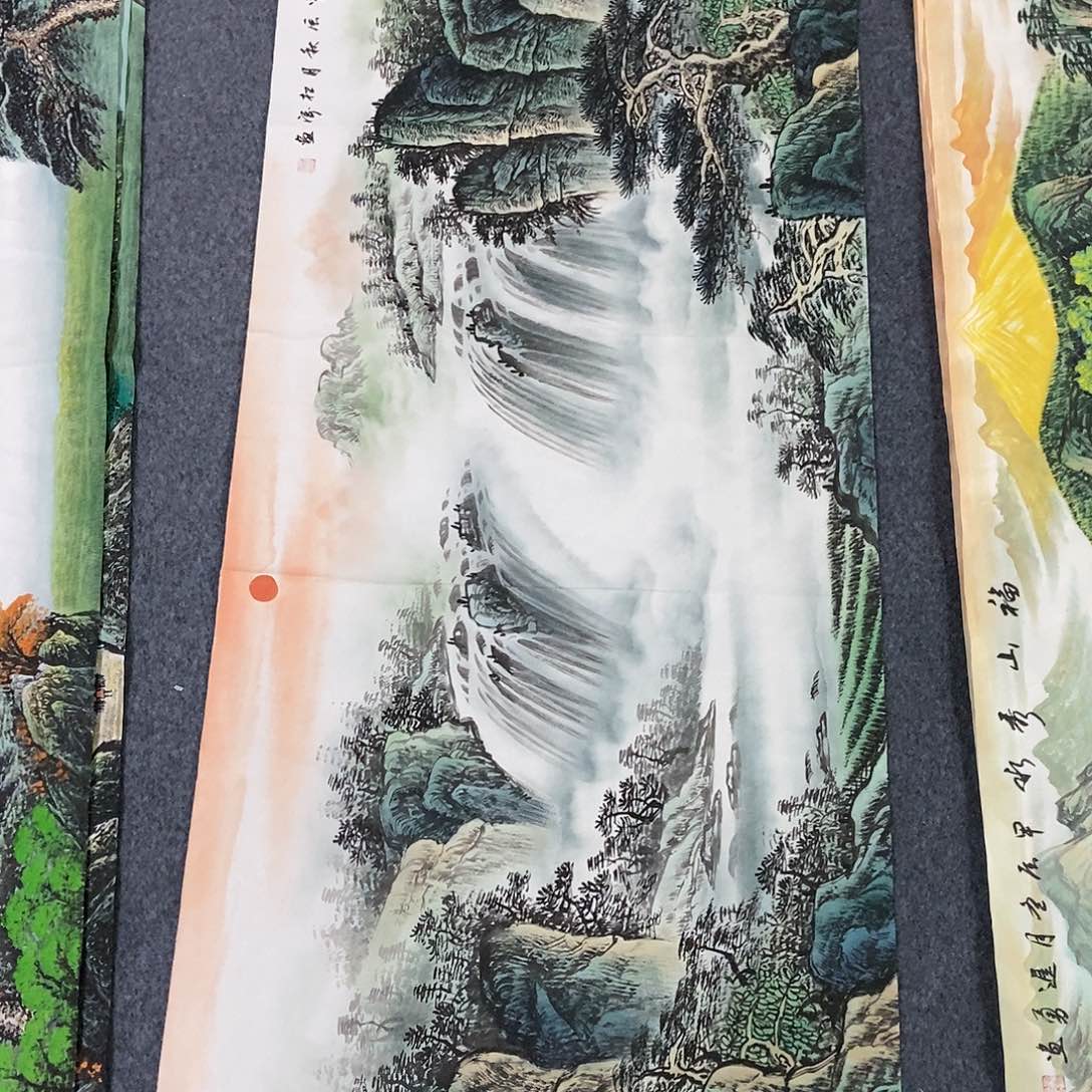 国画小六尺山水一副